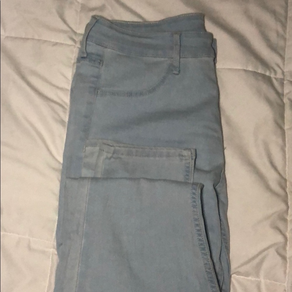 H&M women skinny,regular waist,light denim jeans